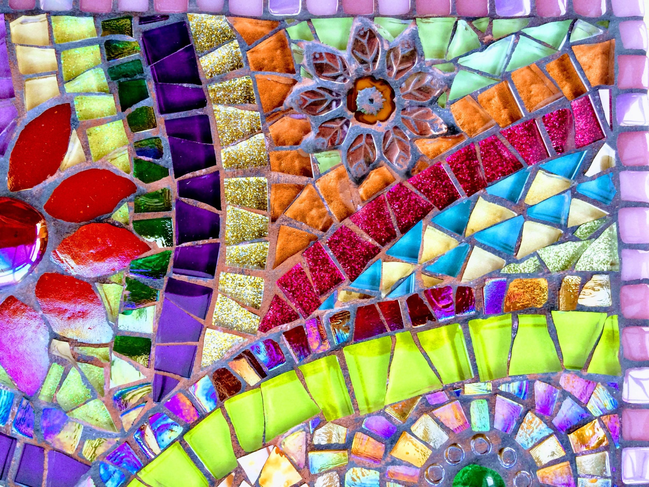 flower mosaic art